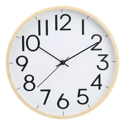 Relógio Decorativo Analógico 30cm Branco De Parede 1un