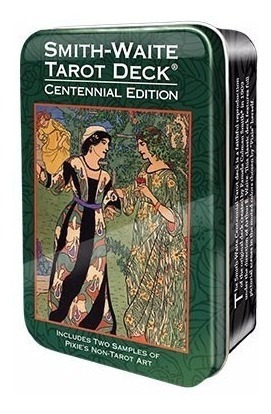 Imagem 1 de 6 de Smith-waite Centennial Tarot Na Lata- Oficial Usgames Brasil