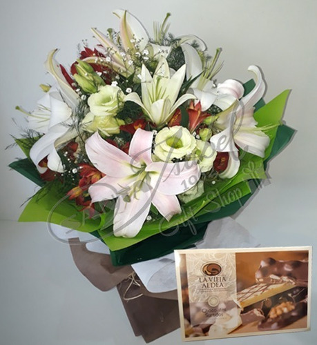 Ramo De Flores Y Bombones A Domicilio Regalos Para Mujeres