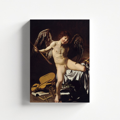 Cuadro Decorativo Canvas 80*120cm Caravaggio Joven Cupido