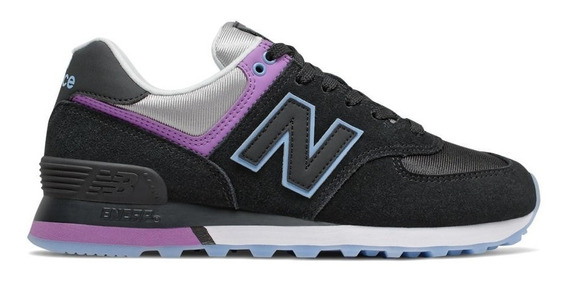 new balance negras y violetas