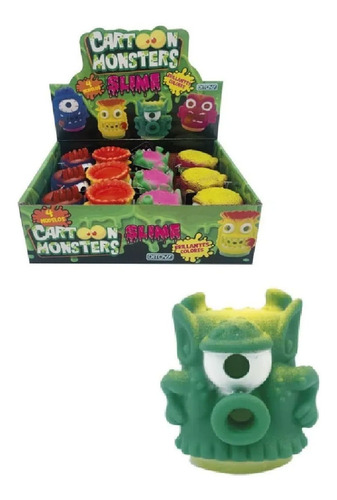 Muñecos Slime Cartoon Monsters Ciclope Color Azul Premium