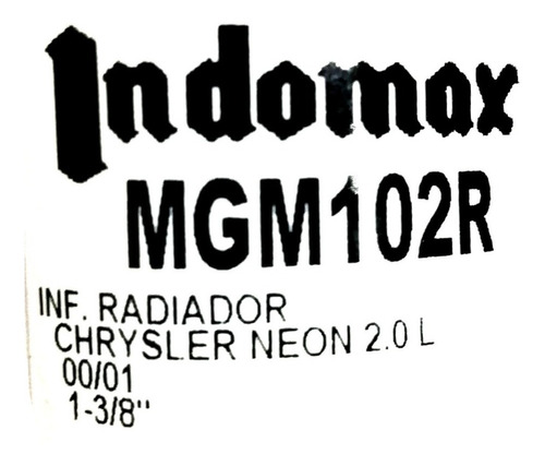 Manguera Inferior Radiador Dodge Neon 2.0 4cl 102r 2000-2005