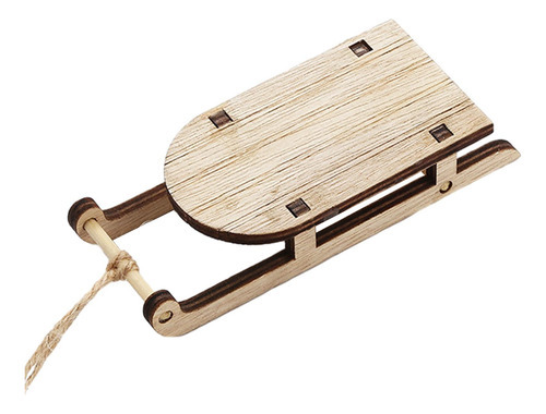 4 Mini Trineo De Madera, Adorno De Escritorio, Bricolaje,