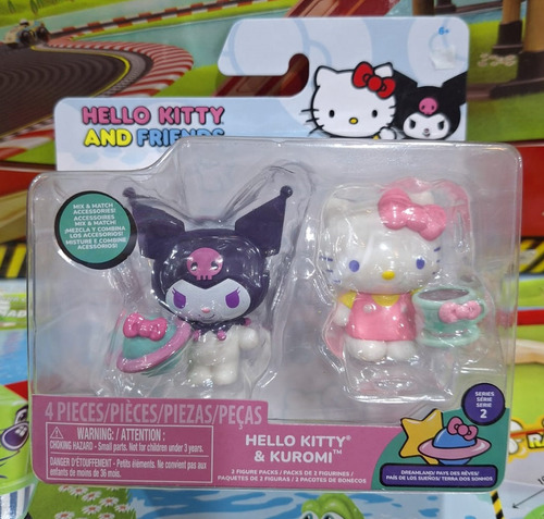 Set De Figuras Hello Kitty & Kuromi Mix & Match - Original