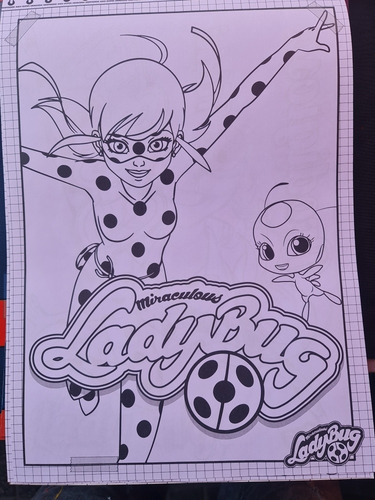 Super Croquera Lady Bug Para Pintar ,jugar Y Recortar