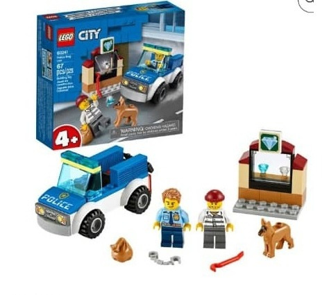 Lego City Police Dog 67 Piezas 60241 Original