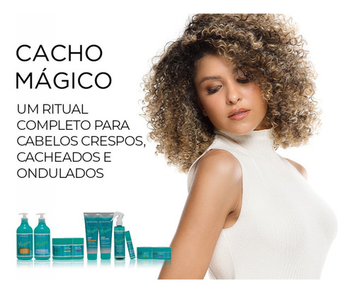 Kit Para Cabelos Cacheados Lowell Cacho Mágico 4 Itens 4040
