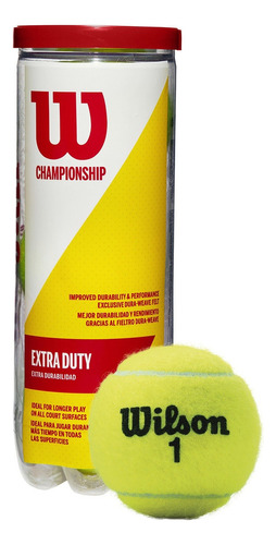 Pelotas Tenis Wilson Championship Extra Duty 3 Und. // Bamo