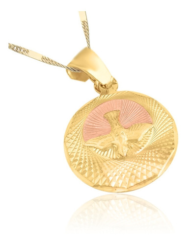 Medalla (sin Cadena) Oro 18k Laminado #156 Espíritu Santo 