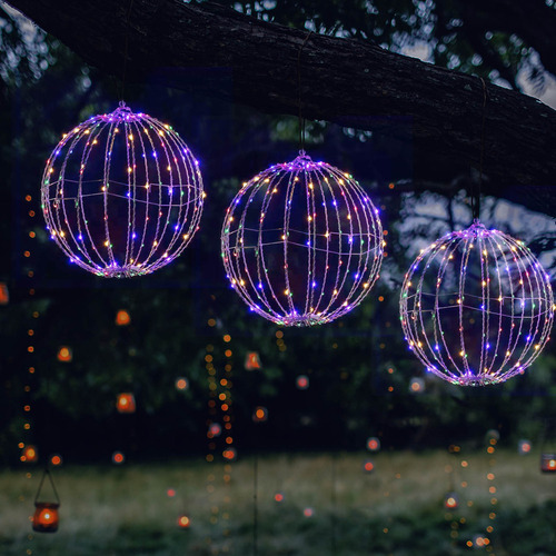 Esfera De Luces Led Navideñas, Bolas Navideñas Iluminadas Pa