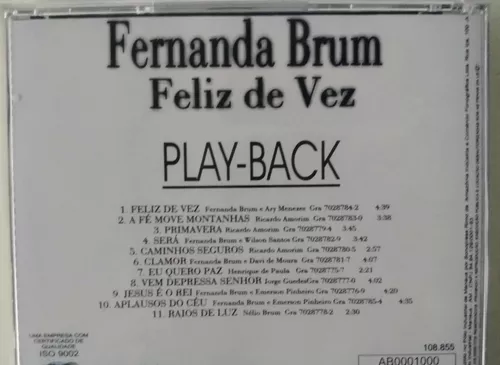 CD Playback FERNANDA BRUM - Feliz de Vez (LACRADO)