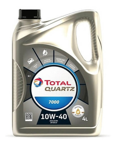 Aceite Total 10w40 Quartz 7000 4 Litros