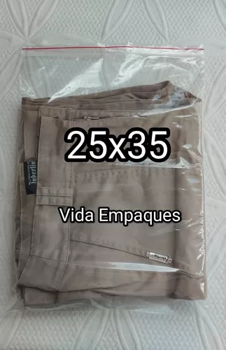 Bolsas Cierre Facil Hermeticas Zipper Grandes 25 X 35 Zip