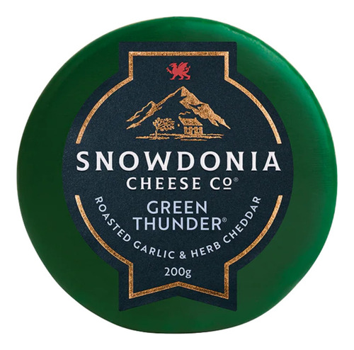 Queso Cheddar Ajo Y Hierbas Green Thunder Snowdonia 200gr