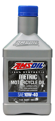 Aceite Amsoil Metric 10w40, 100% Sintético De 946ml 