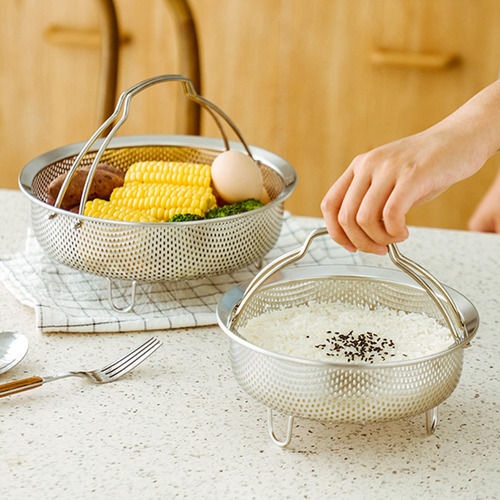 Cesta De De Metal Con Asa Para Sartén Y Olla, Cesta De M