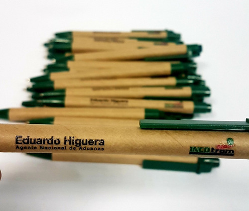 Imagen 3 de 4 de Esferos Ecológicos Publicitarios Personalizados X100 Unidade