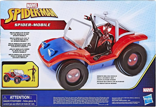 Hasbro Marvel Spiderman Spider-mobile Escala 6 Pulgadas