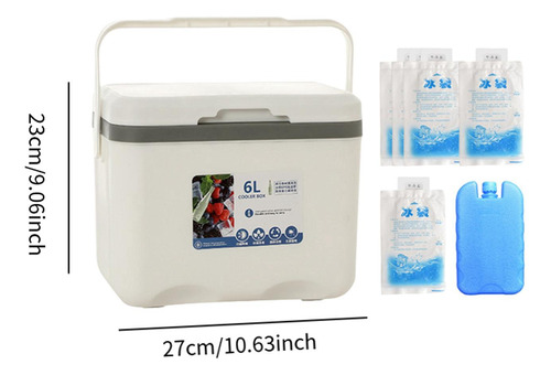 Nevera Portátil Para Acampar, Con Bolsa De Hielo, Ideal