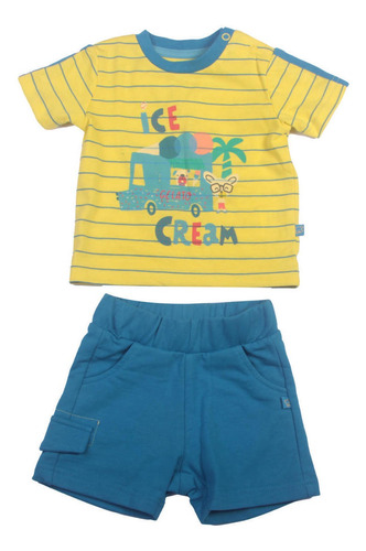 Conjunto Bebe Niño Amarillo Pillin