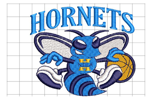 Hornets Logo Ponchado/diseño Para Bordar
