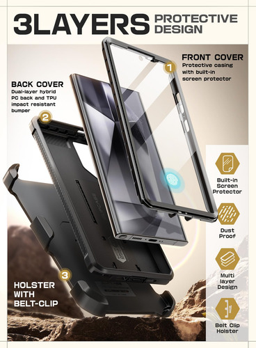 Funda Para Samsung Galaxy S24 Ultra Protector Pantalla