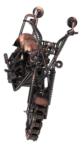 Modelo De Motocicleta Retro Toys, Tamaño Grande, Bronce, Clá