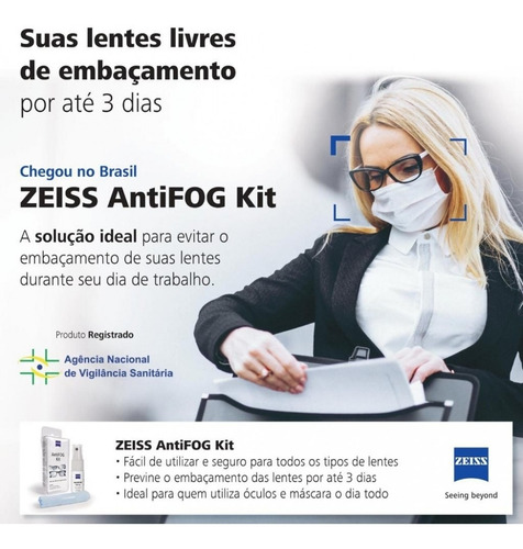 Imagem 8 de 8 de Kit Zeiss Antifog Brasil Com 2 Kits
