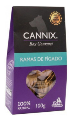 Petisco Natural P/ Cães Cannix Gourmet Ramas De Fígado 100g