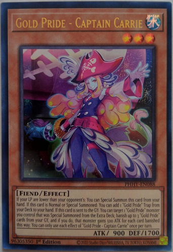 Yu-gi-oh! Tcg Gold Pride - Captain Carrie Phhy-en088 1st Ed 