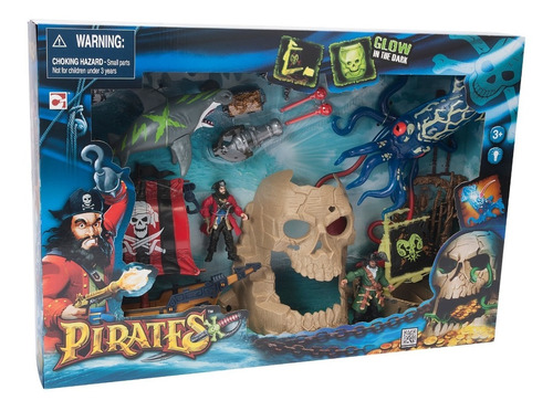 Piratas Playset Grande Completo Con Luz 505281