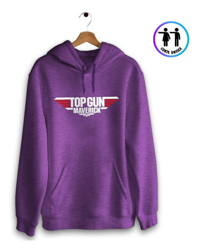 Poleron Canguro Hoodie Top Gun Maverick Mov12