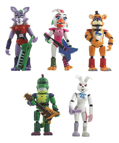 5 Piezas Fnaf Figura De Acción Juguetes Regalo Para Niños