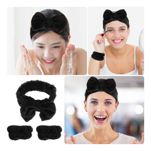 Paños Faciales Diadema De Microfibra Para Maquillaje