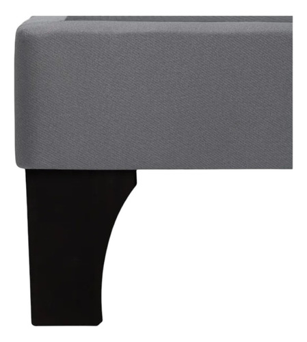 Base Cama Completa 2 Plazas Rosen 1.50x2.00m Gris