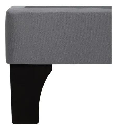 Base Cama Completa 2 Plazas Rosen 1.50x2.00m Gris