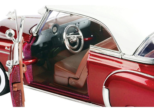Chevy Bel Air 1950 1:18 Motormax Color Vino Rines Clasicos