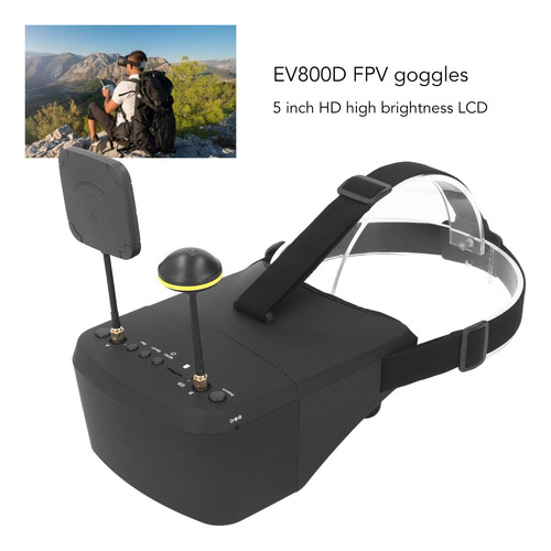 Gafas Fpv Con Dvr 40ch 5'' Para Fpv Quadcopter Drones 5.8ghz