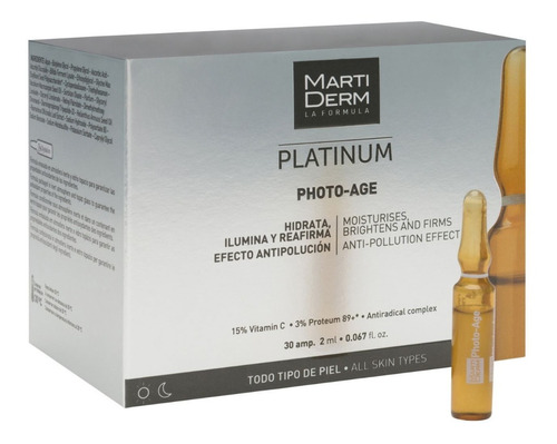 Martiderm Platinum Photo Age 30 Ampollas Tipo de piel Toda