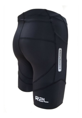 Imagem 4 de 5 de Bermuda Corrida Masculina R2l Endurance 3 Bolsos Compressão