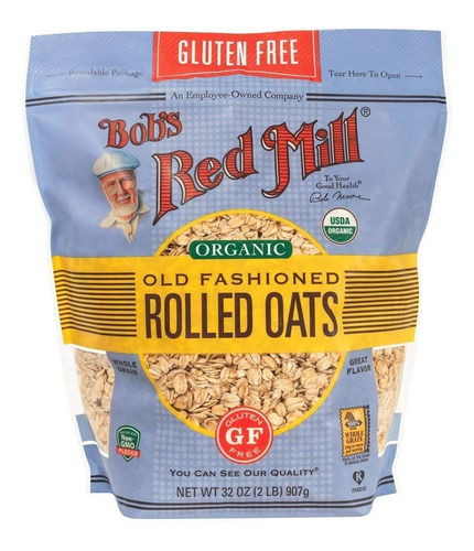 Bob's Red Mill Organic Old Fashioned Rolled Oats Gf 907 G