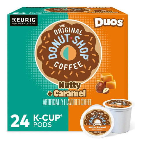 Cafe The Original Donut Shop, Nutty + Caramel, Keurig 24pods