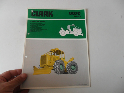 Folleto Clark 667 Tractor Antiguo No Manual Camion Ranger