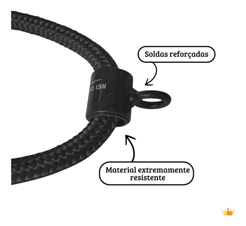 Kit: Puxador Corda + Puxador Triângulo Rei Do Fitness