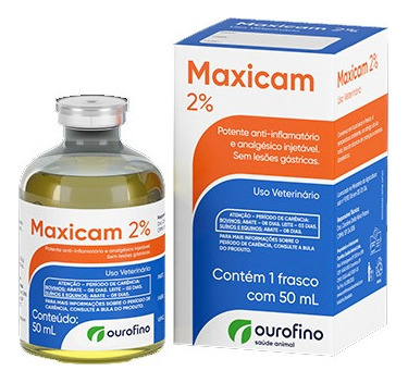 Maxicam 2% Anti-inflamatório E AnaLGésico 50 Ml - Ouro Fino