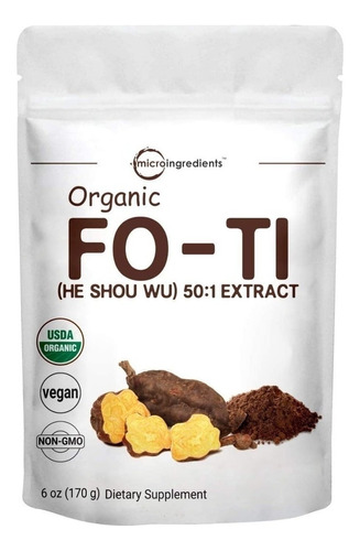 Extracto Orgánico De Fo Ti (he Shou Wu), 170g,microing,