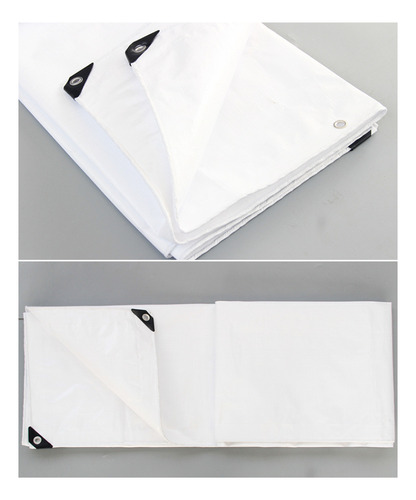 Carpa Impermeable 2x6 Lona Blanca Multiusos Filtro Uv Lona