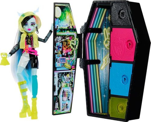 Muñeca Monster High Skulltimate Secrets Neon Frights Frankie