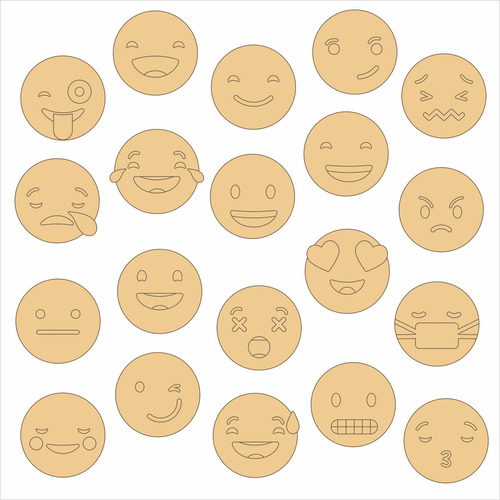 Vectores Para Corte Laser - Emojis